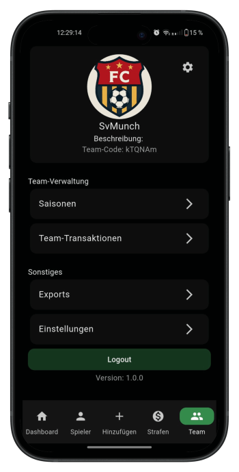 Team-Verwaltung